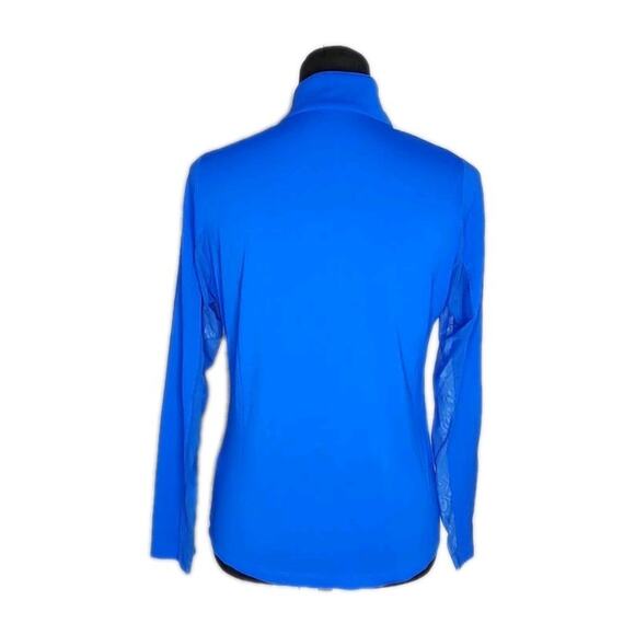 Ibkul Blue Long Sleeve Mock Neck Top Women's Size Small Golf Pickleball Tennis - Picture 3 of 6